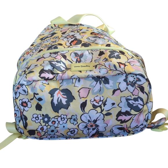 Vera Bradley Sunny Garden ReActive Backpack Sport Bag Yellow Floral Huge NWOT - Picture 6 of 16